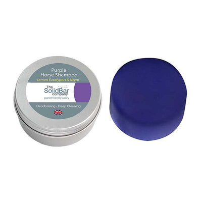 The Solid Bar Co. Equine Purple Deodorising Shampoo (with Neem & Lemon Eucalyptus)