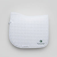 A white Dressage Full SaddlePad