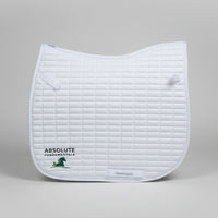 A white dressage Saddle Pad
