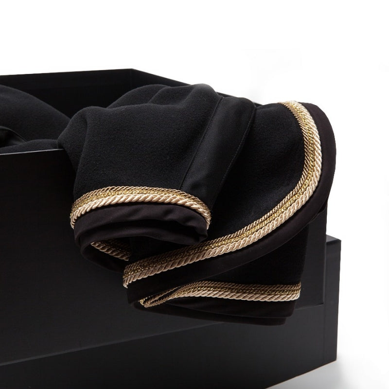 UBlack Rider U Black Gold Fleece Rug