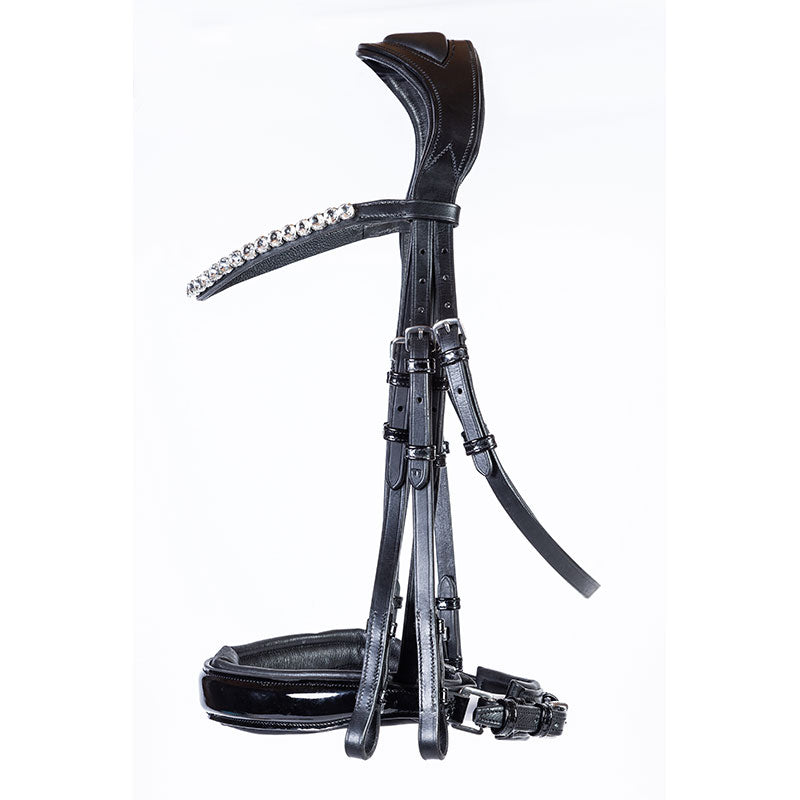 Absolute Equestrian Collective Badminton Anatomical Flat Double Bridle