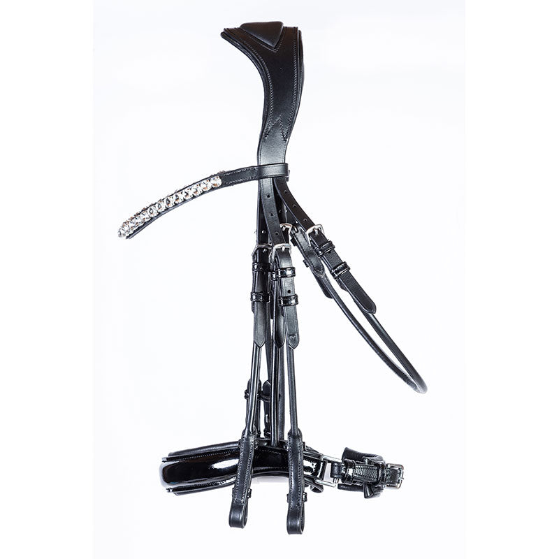 Luxe of London Oxford Anatomical Rolled Double Bridle