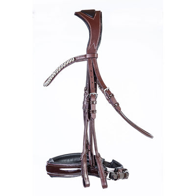 Absolute Equestrian Collective Oxford Anatomical Rolled Double Bridle