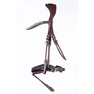 Absolute Equestrian Collective Oxford Anatomical Rolled Snaffle Bridle