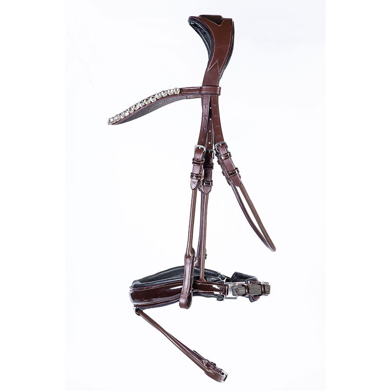 Absolute Equestrian Collective Oxford Anatomical Rolled Snaffle Bridle